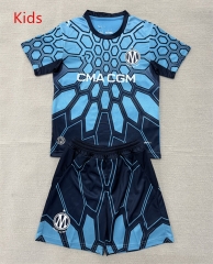26-27 Olympique de Marseille Goalkeeper Blue Kids/Youth Soccer Uniform-AY 26-27 Olympique de Marseille Goalkeeper Blue Kids/Youth Soccer Uniform-AY