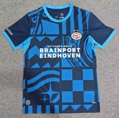 (S-4XL) 26-27 PSV Eindhoven 2nd Away Blue Thailand Soccer Jersey AAA-8025 (S-4XL) 26-27 PSV Eindhoven 2nd Away Blue Thailand Soccer Jersey AAA-8025