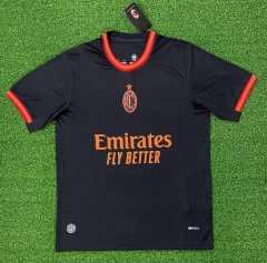 (S-4XL) 26-27 AC Milan 2nd Away Black Thailand Soccer Jersey AAA-403