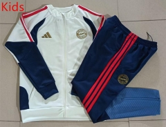 26-27 Bayern München Beige Kids/Youth Soccer Jacket Uniform-815