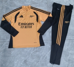 26-27 Arsenal Earthy-yellow Thailand Soccer Tracksuit-411 26-27 Arsenal Earthy-yellow Thailand Soccer Tracksuit-411