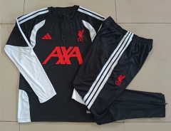 26-27 Liverpool Black Thailand Soccer Tracksuit Uniform-815 26-27 Liverpool Black Thailand Soccer Tracksuit Uniform-815