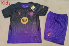 26-27 Barcelona Away Black&Purple Kids/Youth Soccer Uniform-507