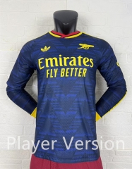 Player Version 26-27 Arsenal Away Royal Blue Thailand Soccer LS Jersey AAA-2016 Player Version 26-27 Arsenal Away Royal Blue Thailand Soccer LS Jersey AAA-2016