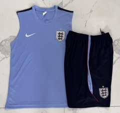 26-27 England Light Blue Thailand Soccer Vest Tracksuit -815 26-27 England Light Blue Thailand Soccer Vest Tracksuit -815