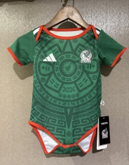 26-27 Mexico Home Green Baby Soccer Uniform-CS