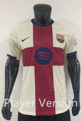 Player Version 26-27 Barcelona 3rd Away Beige Thailand Soccer Jersey AAA-0871