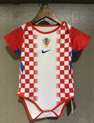 26-27 Croatia  Home Red&White Baby Soccer Uniform-CS