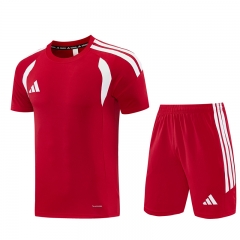 26-27 Adidas Red Short-Sleeves Thailand Soccer Tracksuit-LH 26-27 Adidas Red Short-Sleeves Thailand Soccer Tracksuit-LH