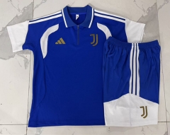 26-27 Juventus Color Blue Thailand Polo Uniform-815