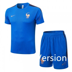 (S-3XL) Player Version 26-27 France Color Blue Thailand Training Soccer Uniform-9926 (S-3XL) Player Version 26-27 France Color Blue Thailand Training Soccer Uniform-9926