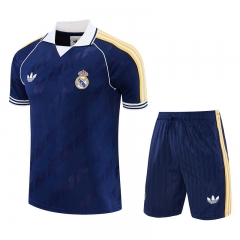 26-27 Real Madrid Royal Blue Thailand Training Soccer Uniform-418