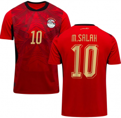 (S-4XL) 2026 World Cup Egypt Home Red #10 M.SALAH Thailand Soccer Jersey AAA