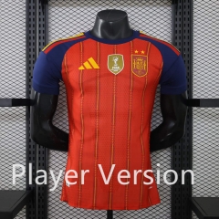 With Patch (S-3XL) 2 Stars Player Version 26-27 Spain Home Red Thailand Soccer Jersey AAA-888 With Patch (S-3XL) 2 Stars Player Version 26-27 Spain Home Red Thailand Soccer Jersey AAA-888
