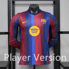 Player Version 26-27 Barcelona Home Red&Bue LS Thailand Soccer Jersey AAA-888 Player Version 26-27 Barcelona Home Red&Bue LS Thailand Soccer Jersey AAA-888