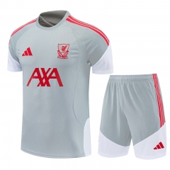 26-27 Liverpool Light Grey Thailand Soccer Uniform-4627