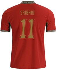 (S-4XL) 26-27 Morocco Home Red #11 Saibari Thailand Soccer Jersey AAA