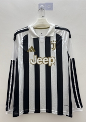 (S-4XL) 26-27 Juventus Home Black&White Thailand LS Soccer Jersey AAA-9268 (S-4XL) 26-27 Juventus Home Black&White Thailand LS Soccer Jersey AAA-9268