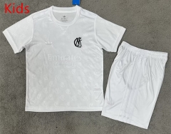 125th Anniversary Edition Real Madrid White Kids/Youth Soccer Uniform-7998 125th Anniversary Edition Real Madrid White Kids/Youth Soccer Uniform-7998