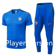 Long Pants (S-3XL) Player Version 26-27 France Color Blue Thailand Training Soccer Uniform-9926 Long Pants (S-3XL) Player Version 26-27 France Color Blue Thailand Training Soccer Uniform-9926