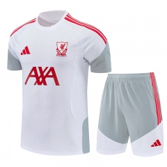 26-27 Liverpool White&Grey Thailand Soccer Uniform-4627