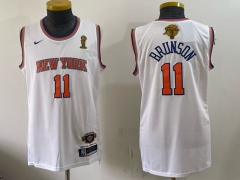 (Logo1) Champions Version New York Knicks #13 White NBA Jersey-0840