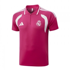 26-27 Real Madrid Pink Thailand Polo Shirt-815 26-27 Real Madrid Pink Thailand Polo Shirt-815