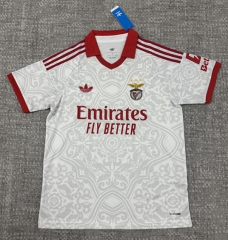 (S-4XL) 26-27 Benfica Away Grey&White Thailand Soccer Jersey AAA-4506 (S-4XL) 26-27 Benfica Away Grey&White Thailand Soccer Jersey AAA-4506