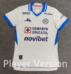 Player Version 26-27Cruz Azul Away White Women Thailand Soccer Jersey AAA-912