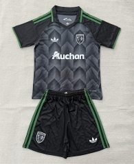 26-27 RC Lens Away Grey&Black Soccer Uniform-AY 26-27 RC Lens Away Grey&Black Soccer Uniform-AY