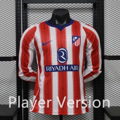 Player Version 26-27 Atletico Madrid Home Red&White LS Thailand Soccer Jersey AAA-888 Player Version 26-27 Atletico Madrid Home Red&White LS Thailand Soccer Jersey AAA-888