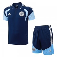 26-27 Ajax Dark Blue Thailand Polo Uniform-815