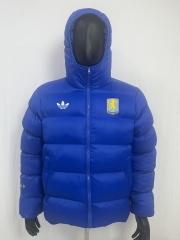 26-27 Aston Villa Color Blue Cotton Coats With Hat-8268 26-27 Aston Villa Color Blue Cotton Coats With Hat-8268
