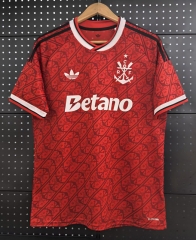 (S-4XL) 26-27 Flamengo 2nd Away Red Thailand Soccer Jersey AAA-3079
