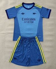 26-27 Arsenal Goalkeeper Blue Soccer Uniform-AY