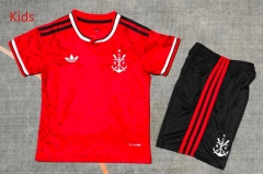 26-27 Flamengo 2nd Away Red Kids/Youth Soccer Uniform-9484 26-27 Flamengo 2nd Away Red Kids/Youth Soccer Uniform-9484