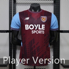 Player Version 26-27 West Ham United Home Maroon Thailand Soccer Jersey AAA-888