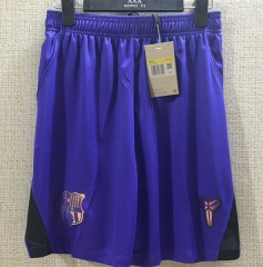 26-27 Barcelona Away Purple Thailand Soccer Shorts-5929