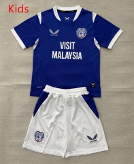 26-27 Cardiff City Home Blue Kids/Youth Soccer Uniform-AY 26-27 Cardiff City Home Blue Kids/Youth Soccer Uniform-AY