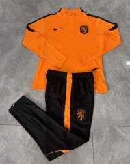 26-27 Netherlands Orange Thailand Soccer Tracksuit-411