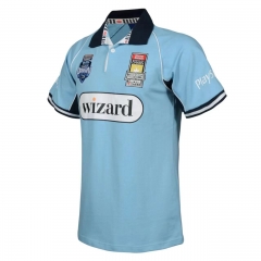 (S-5XL) 25th Anniversary Retro Edition Holden Light Blue Thailand Rugby Shirt (S-5XL) 25th Anniversary Retro Edition Holden Light Blue Thailand Rugby Shirt
