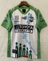 (S-7XL) 2026 Raiders White&Green Thailand Rugby Jersey