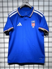 (S-4XL) 26-27 Como Home Blue Thailand Soccer Jersey AAA-GB (S-4XL) 26-27 Como Home Blue Thailand Soccer Jersey AAA-GB