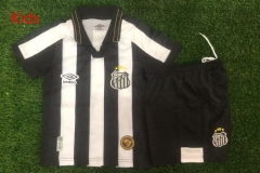 26-27 Santos FC Away Black&White Kids/Youth Soccer Uniform-3871 26-27 Santos FC Away Black&White Kids/Youth Soccer Uniform-3871