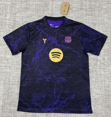 (S-4XL) 26-27 Barcelona Black&Purple Thailand Soccer Training Jersey AAA-4506