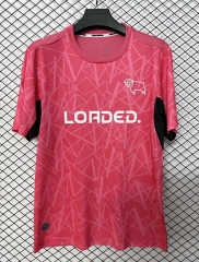 (S-4XL) 26-27 Derby County Away Pink Thailand Soccer Jersey-2044 (S-4XL) 26-27 Derby County Away Pink Thailand Soccer Jersey-2044
