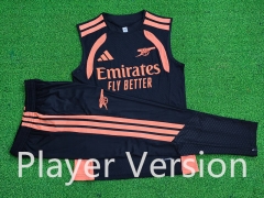 Long Pants (S-3XL) Player Version 26-27 Arsenal Black Thailand Soccer Vest Uniform-9926