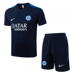 26-27 Inter Milan Cyan Short-Sleeved Thailand Soccer Tracksuit-815 26-27 Inter Milan Cyan Short-Sleeved Thailand Soccer Tracksuit-815