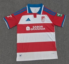 (S-4XL) 26-27 Granada CF Home Red&White Thailand Soccer Jersey AAA-8025