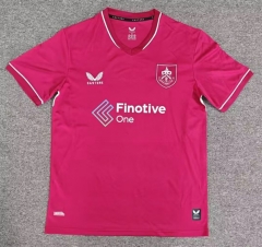 (S-4XL) 26-27 Burnley Home Pink Thailand Soccer Jersey AAA-8025